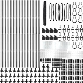 vidaXL Στύλος Περιφράξεων Γκρι 100 x 1,2 μ (50 mm πλέγμα)