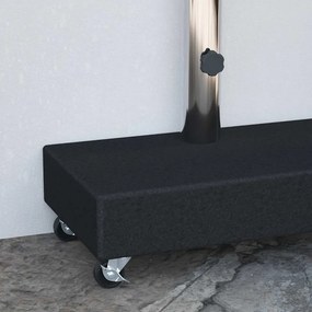 vidaXL Βάση Ομπρέλας Μαύρη 45 x 25 x 8 εκ. από Γρανίτη