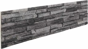 vidaXL Πάνελ τοίχου 10 pcs Ανθρακί 100 x 25 cm Αφρός EPS