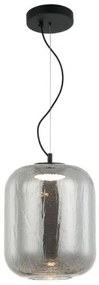 Κρεμαστό Φωτιστικό Οροφής LED 13W Γυαλί Φ23cm Kiva Viokef-4318601-Φιμέ/Smoke 4318601