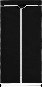 vidaXL Ντουλάπες 2 τεμ. Μαύρες 75x50x160 εκ.