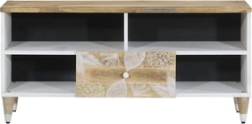 ντουλάπι τηλεόρασης vidaXL 100x33,5x46 cm μασίφ ξύλο Mango