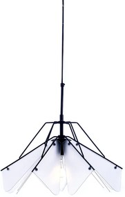 Φωτιστικό Οροφής Μονόφωτο Aca Origami EF39P145WH Black/Sanblast