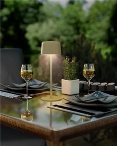 GOOBAY επιτραπέζιο φωτιστικό 77678, 3000K, dimmable, επαναφορτιζόμενο, μπεζ