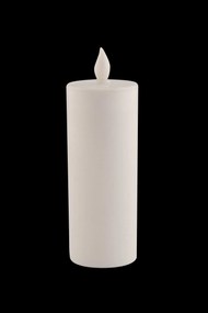 Stewehome Μπαταρίας led κυλινδρικό κερί Λευκό 15x15 cm