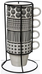 Κούπες 220ml Με Στάντ (Σετ 4τμχ) S-D Bohemia 154138