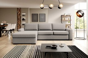 Γωνιακός καναπές Orchid-Ekrou-Αριστερή