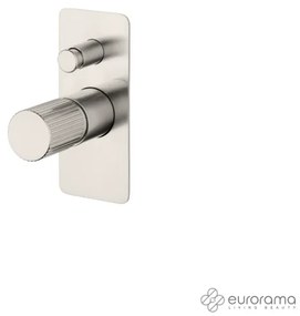 Eurorama OSO Μίκτης εντοιχισμού 2 εξόδων με εκτροπέα Inox Finish