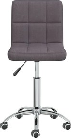 vidaXL Καρέκλα Γραφείου Περιστρεφόμενη Taupe Υφασμάτινη