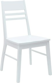 vidaXL Καρέκλες φαγητού 2 pcs Λευκό 43 x 54 x 89 εκ.