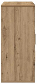 vidaXL Πλαϊνό γραφείο artisan δρυς 60 x 31 x 70 εκ Επεξεργασμένο ξύλο
