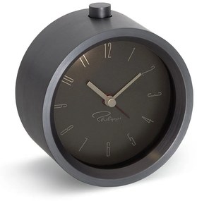 Επιτραπέζιο Ρολόι Με Ξυπνητήρι Tempus - A1 183015 9,4cm Black Philippi Αλουμίνιο