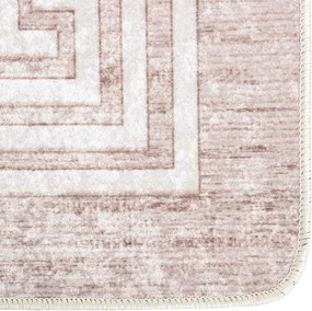 vidaXL Χαλί Πλενόμενο Αντιολισθητικό Μπεζ 160 x 230 εκ.