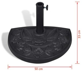 Ημικυκλική βάση ομπρέλας από ρητίνη