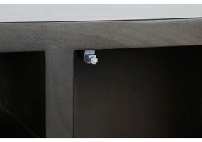 Τηλεόραση DKD Home Decor 140 x 40 x 55 cm Μαύρο Μέταλλο ξύλο ακακίας