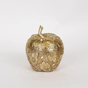 Διακοσμητικό Μήλο Polyresin Χρυσό 14,5x14x16,5εκ. ESTHETI 752-28528