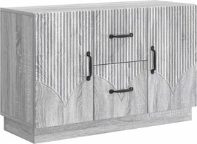 vidaXL Πλαϊνό γραφείο Γκρι Sonoma 89 x 34,5 x 57 εκ.