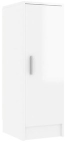 vidaXL Παπουτσοθήκη Γυαλιστερό Λευκό 32 x 35 x 92 εκ. από Μοριοσανίδα