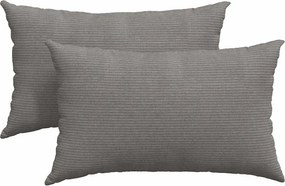 vidaXL Μαξιλάρι Καναπέ 2 pcs Ανοιχτό γκρι 50 x 30 cm