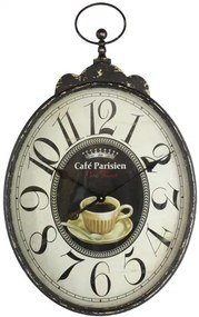 Ρολόι Vintage Επιτοίχιο Μεταλλικό 50x85cm Cafe Parisien Etoile NN-542