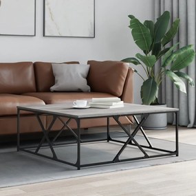 vidaXL Τραπεζάκι Σαλονιού Γκρι Sonoma 100x100x40 εκ Επεξεργασμένο Ξύλο