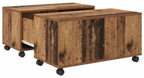vidaXL Τραπεζάκι σαλονιού Παλιό ξύλο 75 x 75 x 38 cm