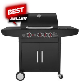 BBQ ΥΓΡΑΕΡΙΟΥ GS GRILL LUX 3+1 CAST IRON - 11,5kW-03.313.205