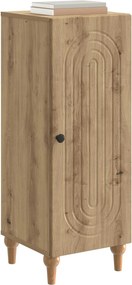 vidaXL Πλαϊνό γραφείο Artisan Δρυς 33 x 34,5 x 90 εκ