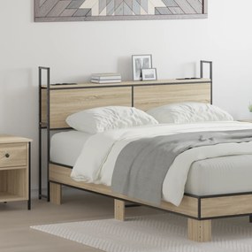 vidaXL Κεφαλάρι Αποθήκης Sonoma Δρυς 135 cm Επεξεργασμένο ξύλο