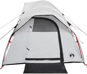 vidaXL Σκηνή Κάμπινγκ 5 Ατόμων Διάβροχη Λευκή Ύφασμα Συσκότισης