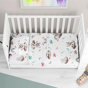 Σεντόνι Βρεφικό Kitten 560 Petrol DimCol Crib 80x110cm 100% Βαμβάκι