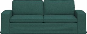 vidaXL Καναπές Σκούρο Πράσινο