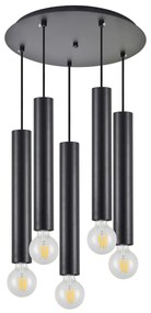 Φωτιστικό Οροφής Πολύφωτο Homelighting Adept Tube 77-8673 Black