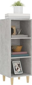 VidaXL Ντουλάπι Γκρι Σκυροδέματος 34,5x32,5x90 εκ. Επεξεργασμένο Ξύλο