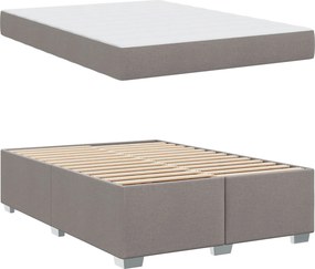 vidaXL Σκελετός Κρεβατιού Taupe 140 x 200 cm ύφασμα