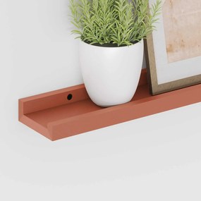 vidaXL Ράφι Τοίχου 2 pcs Κόκκινο 40 x 9 x 3 cm Επεξεργασμένο ξύλο
