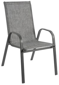 Garden armchair Roberta Anthracite 55x75x91 cm 55x75x91 εκ.