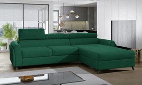 Γωνιακός καναπές Marietta-Prasino-Δεξιά