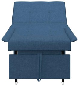 vidaXL Κρεβάτι καναπές Μπλε 194 x 67 x 37 εκ ύφασμα