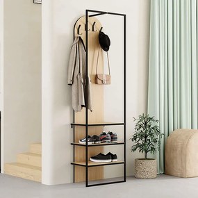 Έπιπλο εισόδου Archy Megapap χρώμα sapphire oak 53x31,7x180εκ.