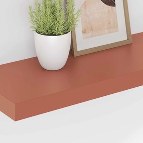 vidaXL Ράφι Τοίχου 2 τμχ. Κόκκινο 60 x 23,5 x 3,8 cm