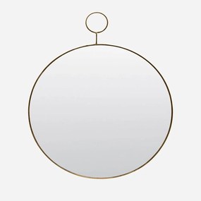 Καθρέπτης Τοίχου Loop 203990151 38cm Brass House Doctor Metal, Glass