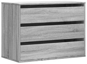 vidaXL Συρταριέρα Γκρι Sonoma 80x41x58 εκ. από Επεξεργ. Ξύλο