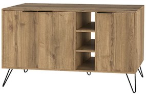 Μπουφές Clara Megapap χρώμα ανοιχτό καρυδί 142x35,6x83εκ.