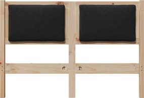 vidaXL Κεφαλάρι Άλλο Καφέ 135 cm Μασίφ ξύλο πεύκου