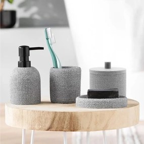 ΑΞΕΣΟΥΆΡ ΜΠΆΝΙΟΥ SOAP DISPENSER WOVEN SPA GRIS DOUCEUR D INTERIEUR
