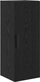 vidaXL Highboard Μαύρη Οξυά 34,5 x 34 x 180 εκ. Επεξεργασμένο Ξύλο