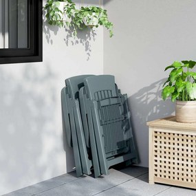 vidaXL Ανακλινόμενες Καρέκλες Κήπου 2 τεμ. Πράσινες από Πολυπροπυλένιο