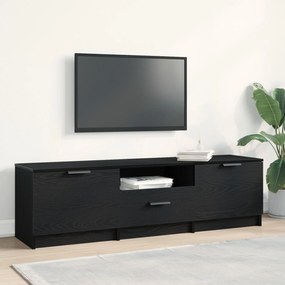 vidaXL Ντουλάπι τηλεόρασης - Μαύρη δρυς - 140x35x40 εκ. - Φτιαγμένο από επεξεργασμένο ξύλο