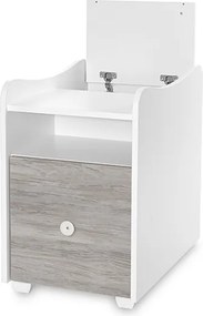 BED TREND PLUS NEW 70/160 WHITE/ARTWOOD